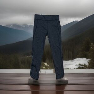 Free People Movement FP Heathered Gray Fitted Leggings Pants Small/S EUC